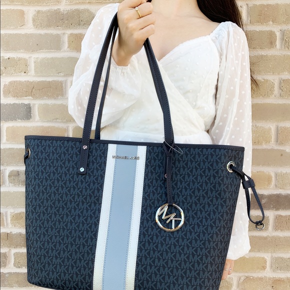 Michael Kors Bags Last Sale Michael Kors Large Tote Blue Poshmark